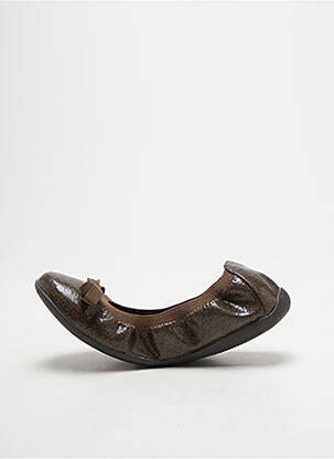 Ballerines impression bout rond marron LPB fille