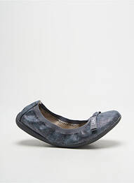 Ballerines tissage satiné bout rond gris LPB fille