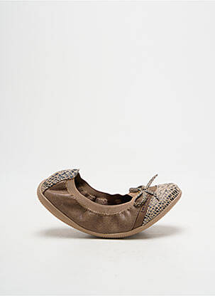 Ballerines bout rond bout rond marron LPB fille