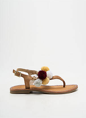 Tongs fermeture boucle(s) bout ouvert marron L'ATELIER TROPÉZIEN fille