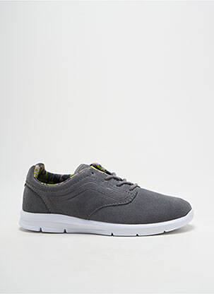 Baskets nubuck bout rond gris VANS garcon