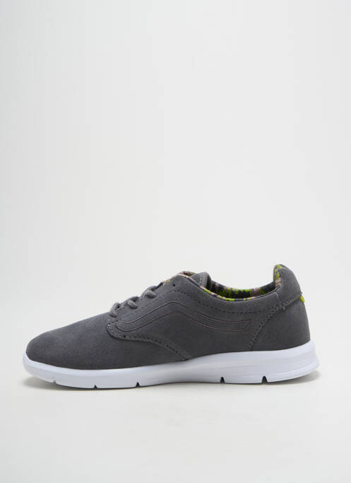 Baskets nubuck bout rond gris VANS garcon