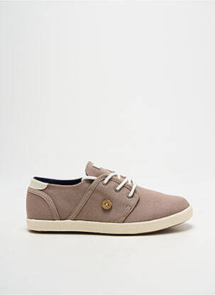 Baskets semelle amovible bout rond marron FAGUO enfant