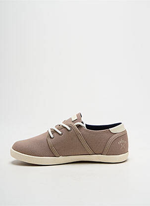 Baskets semelle amovible bout rond marron FAGUO enfant