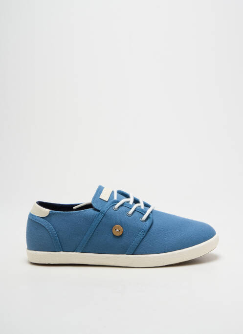 Baskets fermeture lacets bout rond bleu FAGUO garcon