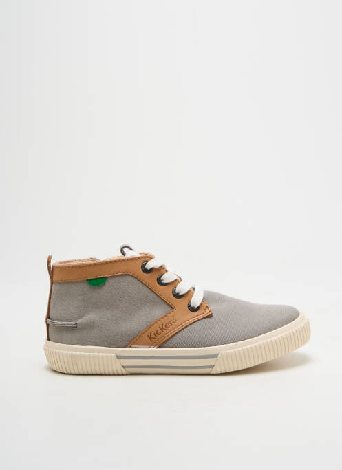 Baskets bout rond bout rond gris KICKERS garcon