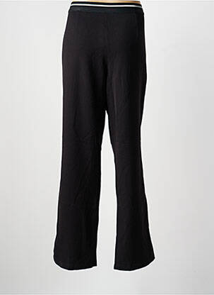 Pantalon droit tissage crêpe taille normale noir CHRISTINE LAURE femme