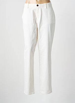 Pantalon chino tissage popeline taille normale blanc S.OLIVER femme