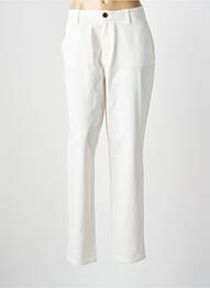 Pantalon chino tissage popeline taille normale blanc S.OLIVER femme