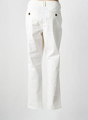 Pantalon chino tissage popeline taille normale blanc S.OLIVER femme