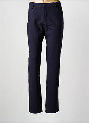 Pantalon slim stretch taille normale bleu BARILOCHE femme