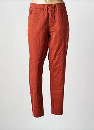 Pantalon slim taille élastique taille normale orange LA FIANCEE DU MEKONG femme