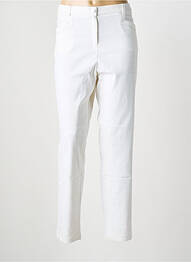 Pantalon slim taille élastique taille normale blanc LA FIANCEE DU MEKONG femme