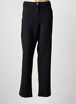 Pantalon slim stretch taille normale noir CHRISTINE LAURE femme