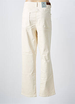 Jeans coupe droite stretch beige JULIE GUERLANDE femme