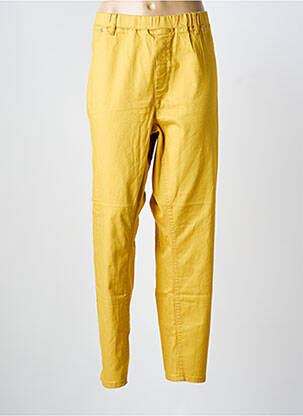 Jegging tissage popeline taille normale jaune CISO femme