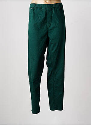 Jegging tissage popeline taille normale vert CISO femme