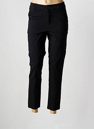 Pantalon chino tissage popeline taille normale noir CULTURE femme