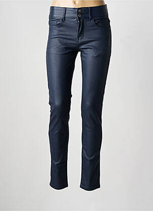 Jeans coupe slim stretch taille haute bleu KALISSON femme