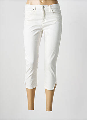 Pantacourt stretch taille normale blanc B.YOUNG femme