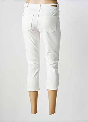 Pantacourt stretch taille normale blanc B.YOUNG femme