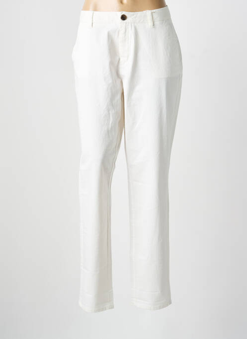Pantalon chino tissage popeline taille normale blanc S.OLIVER femme