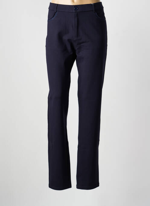Pantalon slim stretch taille normale bleu BARILOCHE femme