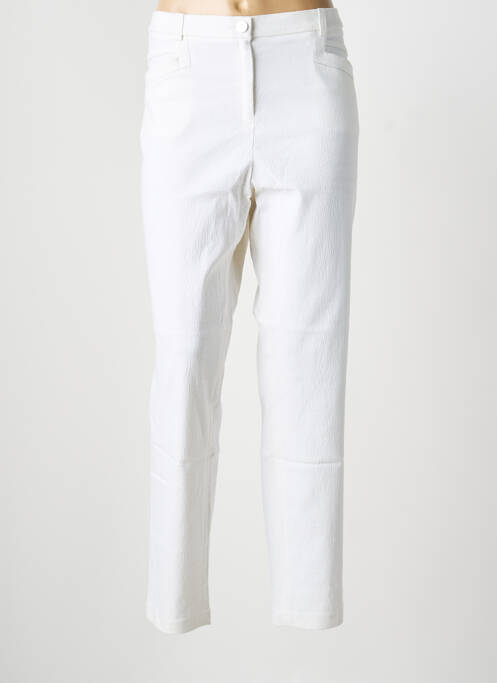 Pantalon slim taille élastique taille normale blanc LA FIANCEE DU MEKONG femme