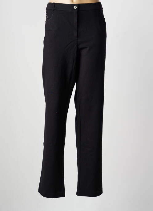 Pantalon slim stretch taille normale noir CHRISTINE LAURE femme