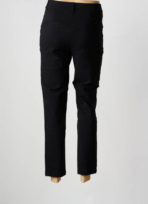 Pantalon chino tissage popeline taille normale noir CULTURE femme