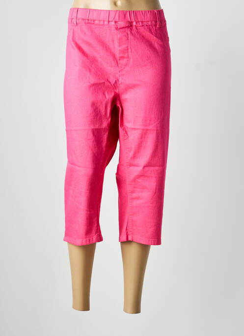 Pantacourt coupe droite taille normale rose CISO femme