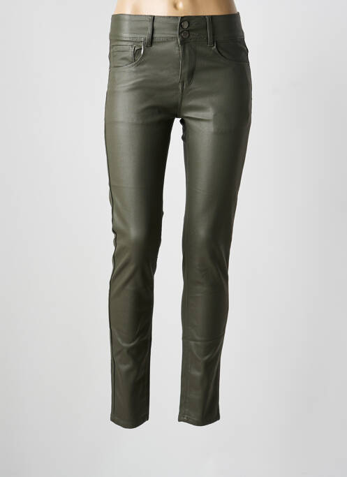 Jeans coupe slim vert KALISSON femme