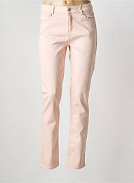 Pantalon slim tissage popeline taille normale rose DIANE LAURY femme