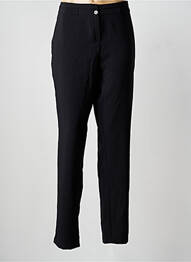 Pantalon slim tissage popeline taille normale noir GREGORY PAT femme