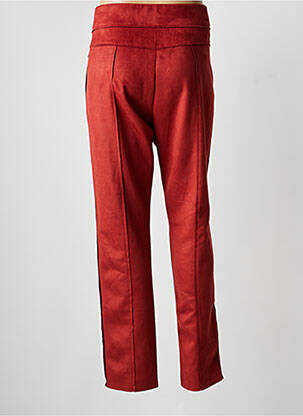 Pantalon slim taille élastique taille normale orange LILI & CAROLINE femme