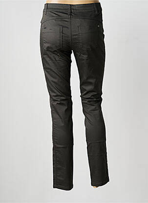 Pantalon slim tissage enduit taille normale vert STREET ONE femme