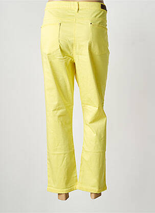 Pantalon 7/8 stretch taille normale jaune JULIE GUERLANDE femme