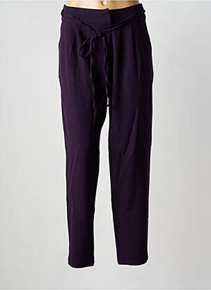 Pantalon droit stretch taille normale violet LE PETIT BAIGNEUR femme