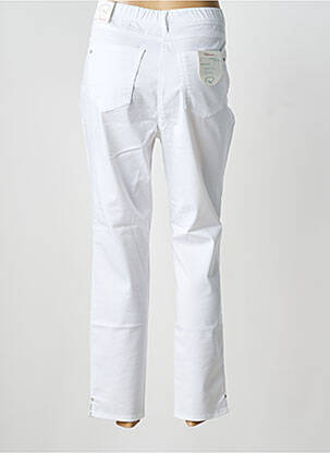 Pantalon slim tissage popeline taille normale blanc TONI DRESS femme