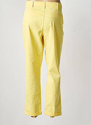 Pantalon chino tissage popeline taille normale jaune C'EST BEAU LA VIE femme