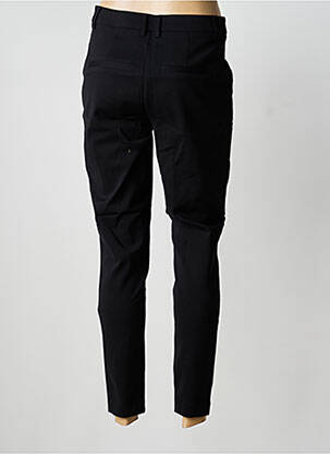 Pantalon slim tissage popeline taille normale noir GEISHA femme