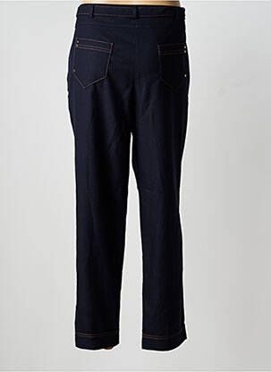 Pantalon droit stretch taille normale bleu CHRISTINE LAURE femme