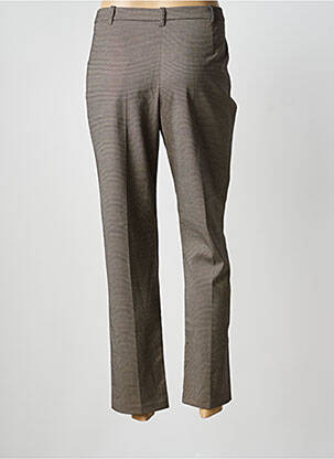 Pantalon slim stretch taille normale marron CHRISTINE LAURE femme