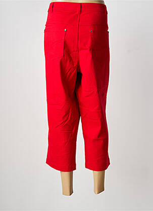Pantacourt coupe droite taille normale rouge CISO femme
