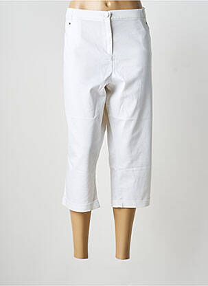 Pantacourt blanc CHRISTINE LAURE femme