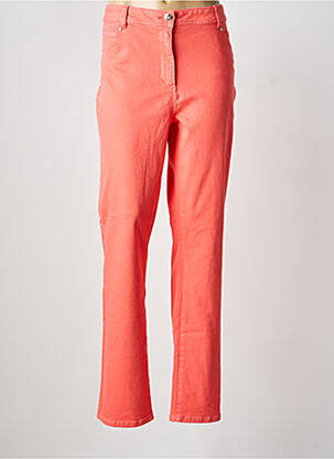 Pantalon droit orange JULIE GUERLANDE femme