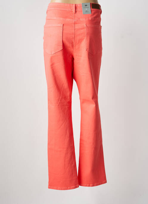 Pantalon droit stretch taille normale orange JULIE GUERLANDE femme