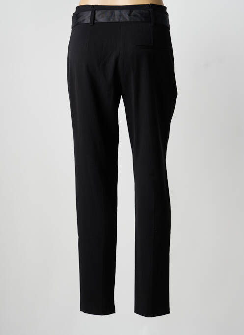 Pantalon slim tissage popeline taille normale noir IMITZ femme