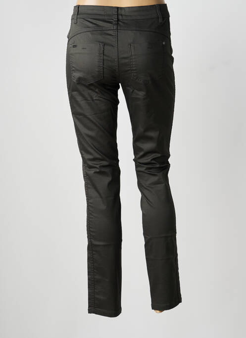 Pantalon slim tissage enduit taille normale vert STREET ONE femme