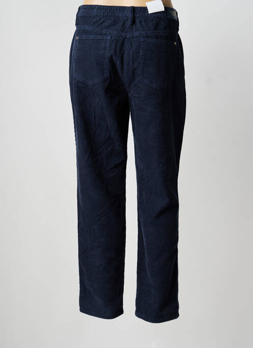 Pantalon droit fermeture zippée sous rabat boutonné taille normale bleu C'EST BEAU LA VIE femme